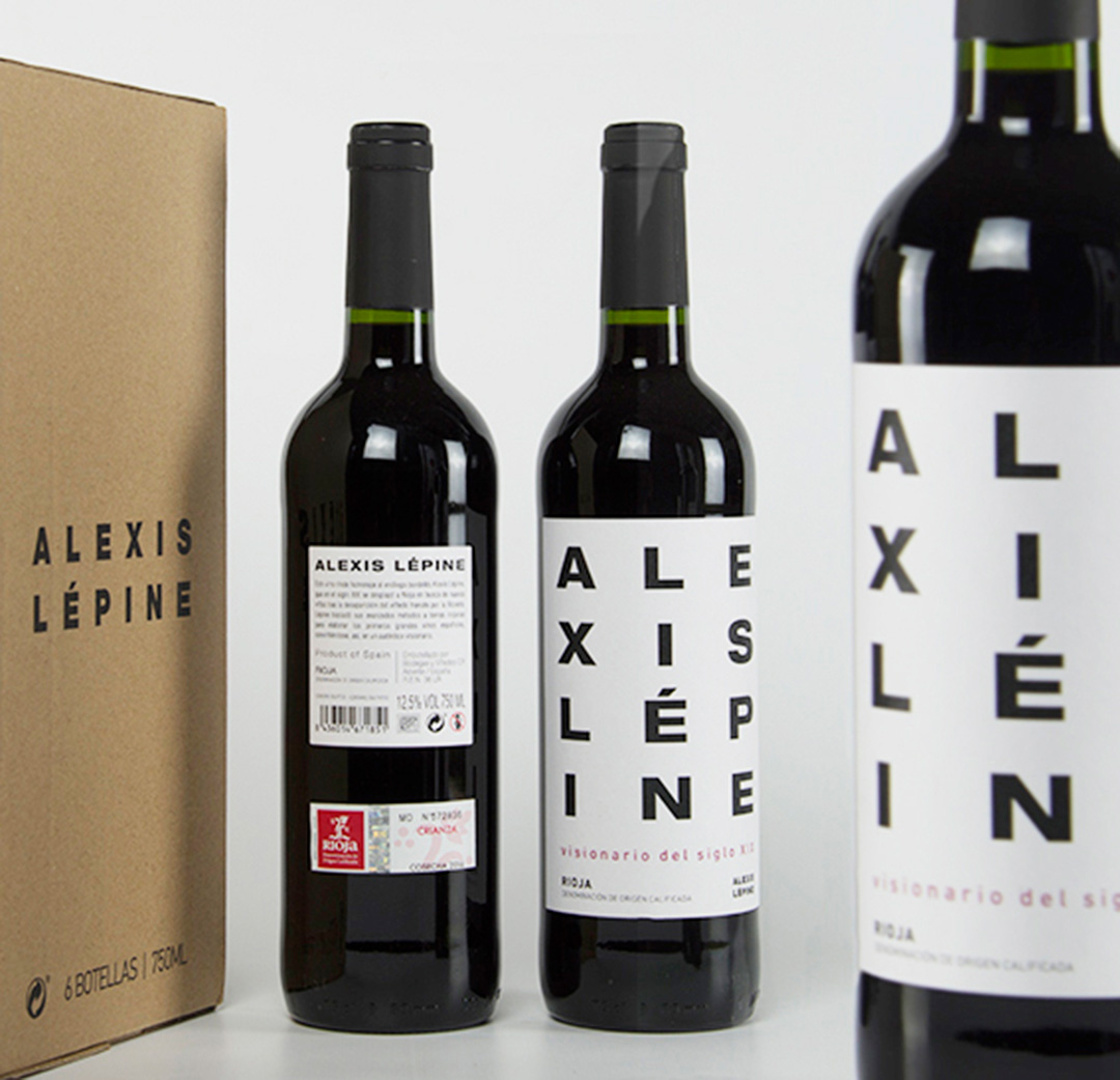 Etiqueta vino Alexis Lepine