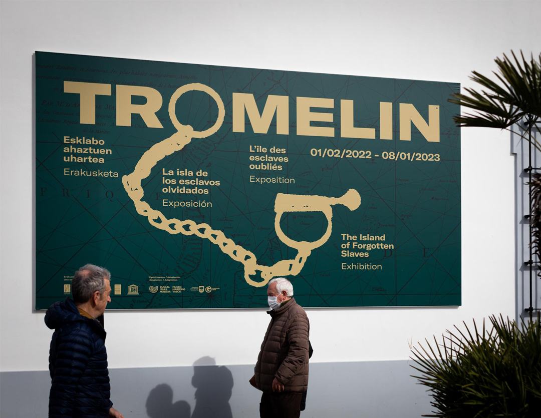 Diseño de interiores para la exposición Tromelin en Itsas museoa de donostia